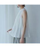 【ガール/GIRL】の【綿100%使用】ノースリーブタックフレアブラウス WH|ID: prp329100004647539 ipo3291000000033549414
