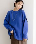 【ローリーズファーム/LOWRYS FARM】の2WAYハイショクステッチプルオーバー ブルー|ID:prp329100004647546