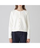 【ブルーレーベル クレストブリッジ/BLUE LABEL CRESTBRIDGE】のコンパクトソフト裏毛カーディガン 人気、トレンドファッション・服の通販 founy(ファニー) ファッション Fashion レディースファッション Fashion for Women トップス・カットソー Cut & Sew Tops カーディガン・羽織り Layered Style Cardigans カーディガン Cardigan, Knitwear コンパクト Compact, Small Size ドット Polka Dot, Dot Pattern ロング Long, Long-Length thumbnail ホワイト|ID: prp329100004647566 ipo3291000000033549647