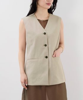 【マイカ ディール/MICA & DEAL】の吸水速乾/防シワ-ノーカラーベスト セットアップ対応 人気、トレンドファッション・服の通販 founy(ファニー) ファッション Fashion レディースファッション Fashion for Women アウター Coat / Outerwear Collection トップス・カットソー Cut & Sew Tops ベスト&ジレ / 重ね着スタイル Vests & Gilets インナー Innerwear 吸水 Absorbent, Quick-Dry シェイプ Shape, Slim Fit セットアップ Set-Up, Coordinated Outfit ノースリーブ Sleeveless, No-Sleeve ベスト Vest, Waistcoat おすすめ Recommended / Our Picks |ID:prp329100004647578