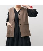 【マイカ ディール/MICA & DEAL】の吸水速乾/防シワ-ノーカラーベスト セットアップ対応 人気、トレンドファッション・服の通販 founy(ファニー) ファッション Fashion レディースファッション Fashion for Women アウター Coat / Outerwear Collection トップス・カットソー Cut & Sew Tops ベスト&ジレ / 重ね着スタイル Vests & Gilets インナー Innerwear 吸水 Absorbent, Quick-Dry シェイプ Shape, Slim Fit セットアップ Set-Up, Coordinated Outfit ノースリーブ Sleeveless, No-Sleeve ベスト Vest, Waistcoat おすすめ Recommended / Our Picks thumbnail MOCHA|ID: prp329100004647578 ipo3291000000033549735