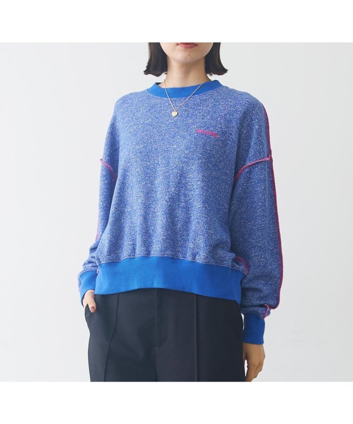 【ミルクフェド/MILKFED.】のOVERLOCK STICHED SWEAT TOP インテリア・キッズ・メンズ・レディースファッション・服の通販 founy(ファニー) https://founy.com/ ファッション Fashion レディースファッション Fashion for Women トップス・カットソー Cut & Sew Tops レディースパーカー・カジュアルフーディー Casual Hoodies & Sweatshirts スウェット・クルーネックトップス Sweatshirts & Crewnecks / Relaxed Fit Sweat Tops シンプル Simple, Minimal スウェット / スエット Sweatshirt, Sweatwear ベーシック Basic, Essential |ID: prp329100004647588 ipo3291000000033549827