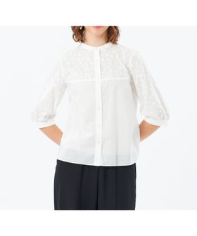 【マッキントッシュ フィロソフィー/MACKINTOSH PHILOSOPHY】のフラワーレースブラウス 人気、トレンドファッション・服の通販 founy(ファニー) ファッション Fashion レディースファッション Fashion for Women トップス・カットソー Cut & Sew Tops シャツ・ブラウス・オフィスカジュアル Elegant Blouses & Button-Ups おすすめ Recommended / Our Picks ベスト Vest, Waistcoat レース Lace, Lace Fabric 夏 Summer 春 Spring 秋 Autumn |ID:prp329100004647616