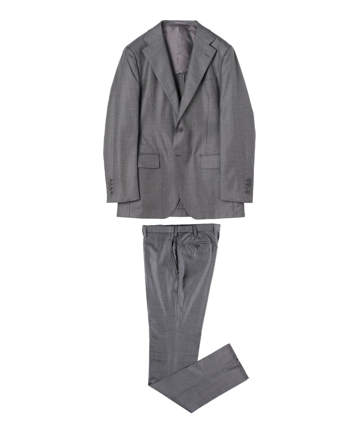 【トゥモローランド/TOMORROWLAND / MEN】のウールシルク ピンヘッド シングルブレステッド2Bスーツ Delfino インテリア・キッズ・メンズ・レディースファッション・服の通販 founy(ファニー) 　ファッション　Fashion　メンズファッション　Fashion for Men　イタリア　Italy　シェイプ　Shape, Slim Fit　シルク　Silk, 100% Silk　スーツ　Suit, Formalwear　ドロップ　Drop Shoulder, Dropped Style　パターン　Pattern, Design Print　ファブリック　Fabric, Textile　フォーマル　Formal, Dressy　ベーシック　Basic, Essential　別注　Limited Edition, Custom Order　ビジネス 仕事 通勤　Business / Work / Commuting　17 チャコールグレー|ID: prp329100004647621 ipo3291000000033550128