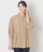【トゥー ビー シック/TO BE CHIC】のブライトクロス チュニックブラウス 人気、トレンドファッション・服の通販 founy(ファニー) ファッション Fashion レディースファッション Fashion for Women トップス・カットソー Cut & Sew Tops シャツ・ブラウス・オフィスカジュアル Elegant Blouses & Button-Ups ギャザー Gathered, Ruffled ショルダー Shoulder, Shoulder Strap チュニック Tunic, Long Top ドロップ Drop Shoulder, Dropped Style レース Lace, Lace Fabric 羽織 Haori, Light Jacket thumbnail ベージュ|ID: prp329100004647627 ipo3291000000033550177