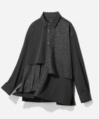 【ハレ/HARE / MEN】のジャガードプリーツフラシシャツ ブラック09|ID: prp329100004647635 ipo3291000000033550288