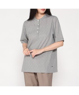 【クロコダイル/CROCODILE】のバンドカラー アーガイル カットソー 人気、トレンドファッション・服の通販 founy(ファニー) ファッション Fashion レディースファッション Fashion for Women トップス・カットソー Cut & Sew Tops カットソー・ベーシックTシャツ Cut-and-Sewn Tops / Stretch Tees & Basics カットソー Cut and Sewn Top エレガント 上品 Elegant |ID:prp329100004647642