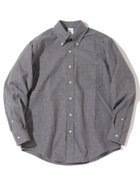 【シップス/SHIPS / MEN】のSouthwick フランネル ソリッド ボタンダウンシャツ チャコールグレー|ID: prp329100004647648 ipo3291000000033550389