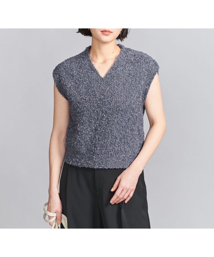 【ビューティ&ユース ユナイテッドアローズ/BEAUTY&YOUTH / UNITED ARROWS】の【WEB限定】ファンシーヤーン Vネックベスト インテリア・キッズ・メンズ・レディースファッション・服の通販 founy(ファニー) https://founy.com/ ファッション Fashion レディースファッション Fashion for Women アウター Coat / Outerwear Collection トップス・カットソー Cut & Sew Tops ベスト&ジレ / 重ね着スタイル Vests & Gilets Vネックトップス V-Neck Tops / V-Cut Neckline Shirts 春 Spring コンパクト Compact, Small Size シンプル Simple, Minimal ノースリーブ Sleeveless, No-Sleeve ベスト Vest, Waistcoat ベーシック Basic, Essential ボトム Bottoms, Lower Wear マキシ Maxi, Full Length ルーズ Loose, Oversized ワイド Wide, Wide Fit S/S・春夏 SS, Spring/Summer, Warm Season おすすめ Recommended / Our Picks 夏 Summer |ID: prp329100004647653 ipo3291000000033550411