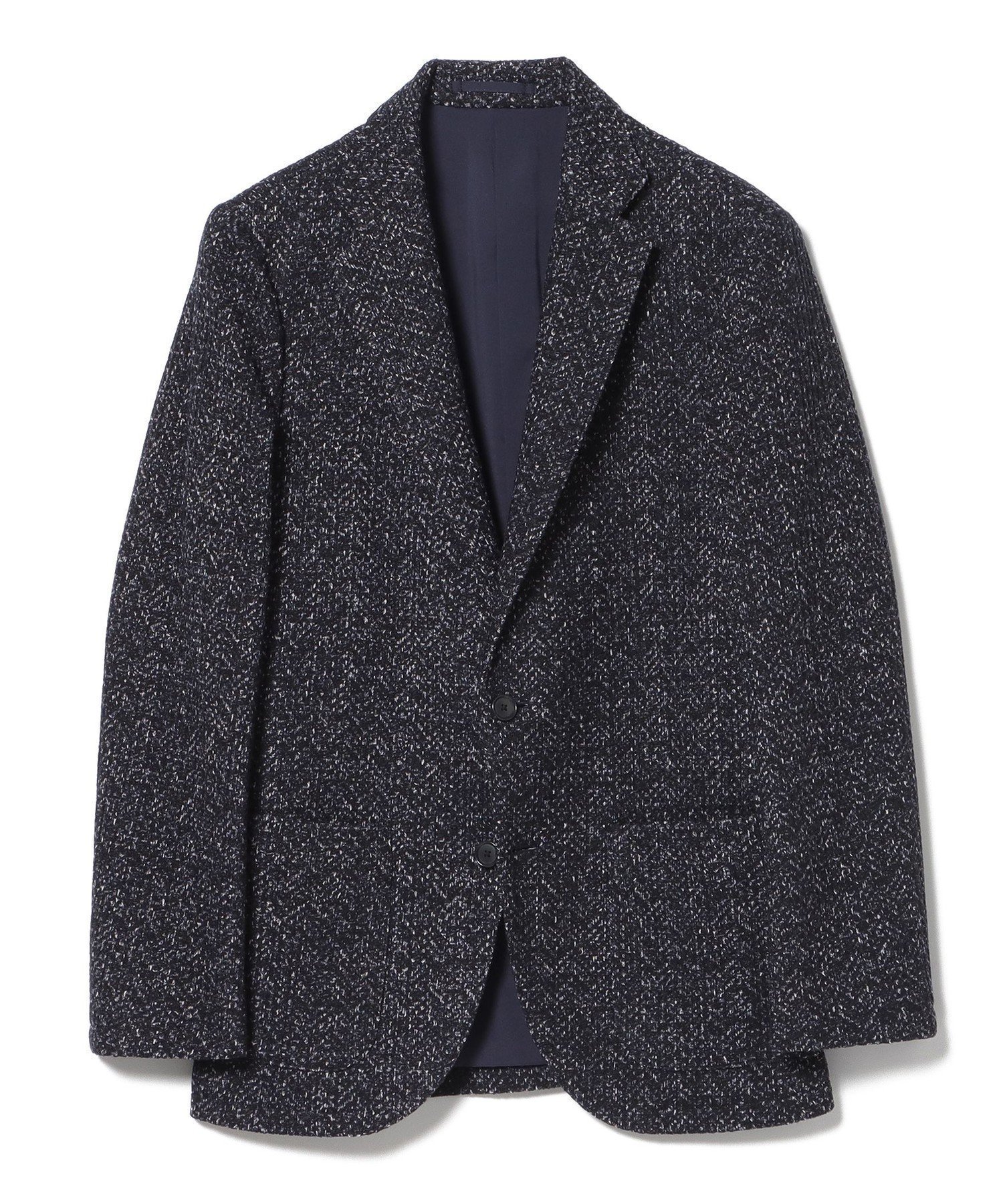 【その他のブランド/Other】のメランジフリース 2ボタンジャケット 24FW(S~XL) インテリア・キッズ・メンズ・レディースファッション・服の通販 founy(ファニー) 　ファッション　Fashion　メンズファッション　Fashion for Men　カットソー　Cut and Sewn Top　ジャケット　Jacket, Outerwear　スマート　Smart, Elegant　プリント　Print, Printed Pattern　モダン　Modern, Contemporary　NAVY|ID: prp329100004647657 ipo3291000000033550472