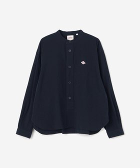 【ビショップ/Bshop】のバンドカラー 長袖シャツ SOLID WOMEN 人気、トレンドファッション・服の通販 founy(ファニー) ファッション Fashion レディースファッション Fashion for Women トップス・カットソー Cut & Sew Tops シャツ・ブラウス・オフィスカジュアル Elegant Blouses & Button-Ups テクスチャー Texture, Textured Fabric フロント Front, Front Design ループ Loop, Loop Knit ワッシャー Washer, Crinkled Finish 長袖 Long Sleeve, Full Sleeve |ID:prp329100004647670