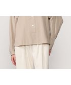 【ビショップ/Bshop】のバンドカラー 長袖シャツ SOLID WOMEN 人気、トレンドファッション・服の通販 founy(ファニー) ファッション Fashion レディースファッション Fashion for Women トップス・カットソー Cut & Sew Tops シャツ・ブラウス・オフィスカジュアル Elegant Blouses & Button-Ups テクスチャー Texture, Textured Fabric フロント Front, Front Design ループ Loop, Loop Knit ワッシャー Washer, Crinkled Finish 長袖 Long Sleeve, Full Sleeve thumbnail BEIGE|ID: prp329100004647670 ipo3291000000033550584