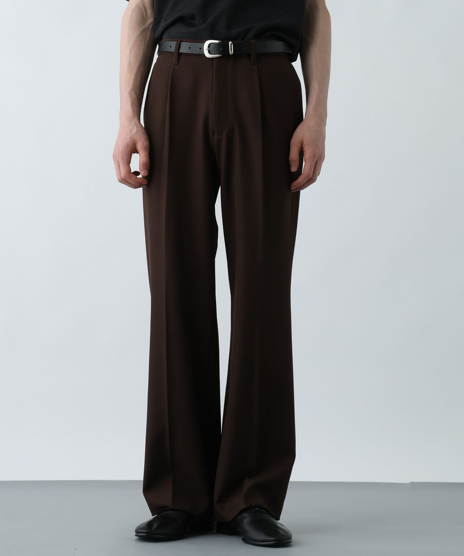 【ハレ/HARE / MEN】のリラックススリムパンツ インテリア・キッズ・メンズ・レディースファッション・服の通販 founy(ファニー) 　ファッション　Fashion　メンズファッション　Fashion for Men　ボトムス　Bottoms　ストレッチ　Stretch, Stretchy Fabric　スラックス　Slacks, Dress Pants　スーツ　Suit, Formalwear　センター　Center, Center Line　ドレス　Dress, One-Piece　フレア　Flare, Flared　リラックス　Relax, Relaxed Fit　エレガント 上品　Elegant　夏　Summer　ブラウン58|ID: prp329100004647673 ipo3291000000033550643