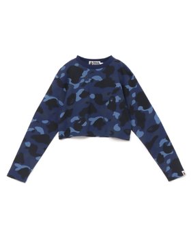 【ア ベイシング エイプ/A BATHING APE】のCOLOR CAMO CROPPED LS TEE L 人気、トレンドファッション・服の通販 founy(ファニー) ファッション Fashion レディースファッション Fashion for Women クロップド Cropped, Short Length スリーブ Sleeve, Long Sleeve / Short Sleeve プリント Print, Printed Pattern ロング Long, Long-Length |ID:prp329100004647679