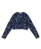 【ア ベイシング エイプ/A BATHING APE】のCOLOR CAMO CROPPED LS TEE L 人気、トレンドファッション・服の通販 founy(ファニー) ファッション Fashion レディースファッション Fashion for Women クロップド Cropped, Short Length スリーブ Sleeve, Long Sleeve / Short Sleeve プリント Print, Printed Pattern ロング Long, Long-Length thumbnail NAVY|ID: prp329100004647679 ipo3291000000033550722