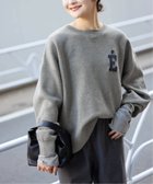 【スローブ イエナ/SLOBE IENA】の《WEB限定カラー有り/追加 》サガラ刺繍スウェットライクニット 人気、トレンドファッション・服の通販 founy(ファニー) ファッション Fashion レディースファッション Fashion for Women トップス・カットソー Cut & Sew Tops ニット Knit Tops & Sweaters レディースパーカー・カジュアルフーディー Casual Hoodies & Sweatshirts スウェット・クルーネックトップス Sweatshirts & Crewnecks / Relaxed Fit Sweat Tops 2025年 2025 2025-2026秋冬・A/W Autumn/Winter 2025–26 AW25–26 thumbnail グレー|ID: prp329100004647681 ipo3291000000033642134