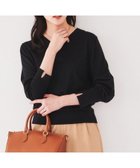 【アンタイトル/UNTITLED】の【アンサンブル可能/洗える】シルクウールカシミヤ Vネックニット ブラック|ID: prp329100004647682 ipo3291000000033550761