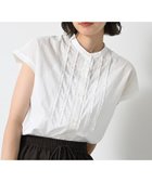 【デッサン/Dessin】の【洗える】スタンドカラーフリルブラウス 人気、トレンドファッション・服の通販 founy(ファニー) ファッション Fashion レディースファッション Fashion for Women トップス・カットソー Cut & Sew Tops シャツ・ブラウス・オフィスカジュアル Elegant Blouses & Button-Ups インナー Innerwear コンパクト Compact, Small Size サロペット Overalls, Salopette デニム Denim, Jeans Material バランス Balance, Style Balance フェミニン Feminine, Girly フリル Frill, Ruffle フロント Front, Front Design ワイド Wide, Wide Fit 夏 Summer 洗える Machine Washable thumbnail ホワイト|ID: prp329100004647683 ipo3291000000033550768