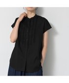 【デッサン/Dessin】の【洗える】スタンドカラーフリルブラウス 人気、トレンドファッション・服の通販 founy(ファニー) ファッション Fashion レディースファッション Fashion for Women トップス・カットソー Cut & Sew Tops シャツ・ブラウス・オフィスカジュアル Elegant Blouses & Button-Ups インナー Innerwear コンパクト Compact, Small Size サロペット Overalls, Salopette デニム Denim, Jeans Material バランス Balance, Style Balance フェミニン Feminine, Girly フリル Frill, Ruffle フロント Front, Front Design ワイド Wide, Wide Fit 夏 Summer 洗える Machine Washable thumbnail ブラック|ID: prp329100004647683 ipo3291000000033550769
