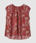 【ロペ/ROPE'】のプリントシャーリングブラウス/セットアップ対応 人気、トレンドファッション・服の通販 founy(ファニー) ファッション Fashion レディースファッション Fashion for Women トップス・カットソー Cut & Sew Tops シャツ・ブラウス・オフィスカジュアル Elegant Blouses & Button-Ups キュプラ Cupro, Eco Fabric セットアップ Set-Up, Coordinated Outfit 夏 Summer thumbnail レッド(60)|ID: prp329100004647684 ipo3291000000033550779