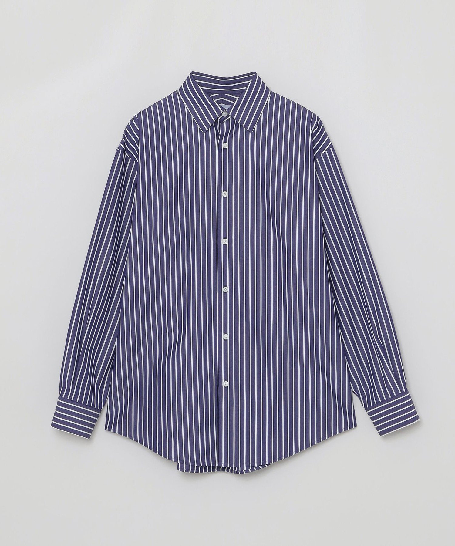【マッキントッシュ フィロソフィー/MACKINTOSH PHILOSOPHY】のGREY LABEL 【THOMAS MASON】 レギュラーカラーシャツ インテリア・キッズ・メンズ・レディースファッション・服の通販 founy(ファニー) 　ファッション　Fashion　レディースファッション　Fashion for Women　トップス・カットソー　Cut & Sew Tops　シャツ・ブラウス・オフィスカジュアル　Elegant Blouses & Button-Ups　おすすめ　Recommended / Our Picks　なめらか　Smooth, Silky Texture　コレクション　Collection, Seasonal Line　春　Spring　秋　Autumn　ネイビー|ID: prp329100004647685 ipo3291000000033550803