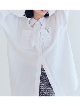 【リリーブラウン/Lily Brown】のLily Bearスカーフ付きオーバーシャツ 人気、トレンドファッション・服の通販 founy(ファニー) ファッション Fashion レディースファッション Fashion for Women トップス・カットソー Cut & Sew Tops シャツ・ブラウス・オフィスカジュアル Elegant Blouses & Button-Ups おすすめ Recommended / Our Picks シャツワンピ Shirt Dress, Shirt One-Piece スカーフ Scarf, Neckwear チェック Check, Plaid, Tartan デニム Denim, Jeans Material トレンド Trend, Trending Now ボトム Bottoms, Lower Wear ポケット Pocket, Pocket Detail 今季 This Season, Current Season 無地 Plain, Solid Color |ID:prp329100004647694