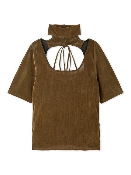 【スナイデル/SNIDEL】のフロッキーチュールカットプルオーバー インテリア・キッズ・メンズ・レディースファッション・服の通販 founy(ファニー) 　ファッション　Fashion　レディースファッション　Fashion for Women　トップス・カットソー　Cut & Sew Tops　カジュアルプルオーバー・ニットトップス　Pullovers & Knit Tops / Casual Pullovers　アクセサリー　Fashion Accessories　インナー　Innerwear　エレガント 上品　Elegant　秋　Autumn　キャミソール　Camisole, Spaghetti Strap Top　コーデュロイ　Corduroy, Cord Fabric　今季　This Season, Current Season　シアー　Sheer, See-Through　シンプル　Simple, Minimal　チョーカー　Tulle, Mesh Fabric　定番　Standard, Basic Item　人気　Popular, Best Seller　半袖　Short Sleeve, Half Sleeve　リボン　Ribbon, Bow　おすすめ　Recommended / Our Picks　CML[038]|ID: prp329100004647701 ipo3291000000033550978