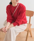 【アーバンリサーチ ドアーズ/URBAN RESEARCH DOORS】の『UR TECH 200日ニット』スウェットライクプルオーバー RED|ID: prp329100004647853 ipo3291000000033553316