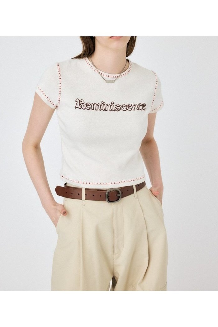【マウジー/moussy】のCONTRAST ステッチ Tシャツ インテリア・キッズ・メンズ・レディースファッション・服の通販 founy(ファニー) https://founy.com/ ファッション Fashion レディースファッション Fashion for Women トップス・カットソー Cut & Sew Tops シャツ・ブラウス・オフィスカジュアル Elegant Blouses & Button-Ups ロングTシャツ・Tシャツ Longline T-Shirts & Tees インナー Innerwear クラシック Classic, Timeless Style ジャケット Jacket, Outerwear ネップ Nepp, Slub Yarn ハンド Hand, Handmade ボトム Bottoms, Lower Wear ヴィンテージ Vintage Style |ID: prp329100004647874 ipo3291000000033553869