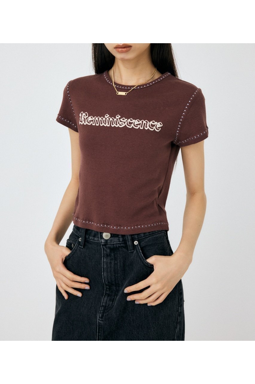 【マウジー/moussy】のCONTRAST ステッチ Tシャツ インテリア・キッズ・メンズ・レディースファッション・服の通販 founy(ファニー) 　ファッション　Fashion　レディースファッション　Fashion for Women　トップス・カットソー　Cut & Sew Tops　シャツ・ブラウス・オフィスカジュアル　Elegant Blouses & Button-Ups　ロングTシャツ・Tシャツ　Longline T-Shirts & Tees　インナー　Innerwear　クラシック　Classic, Timeless Style　ジャケット　Jacket, Outerwear　ネップ　Nepp, Slub Yarn　ハンド　Hand, Handmade　ボトム　Bottoms, Lower Wear　ヴィンテージ　Vintage Style　BRN|ID: prp329100004647874 ipo3291000000033553873