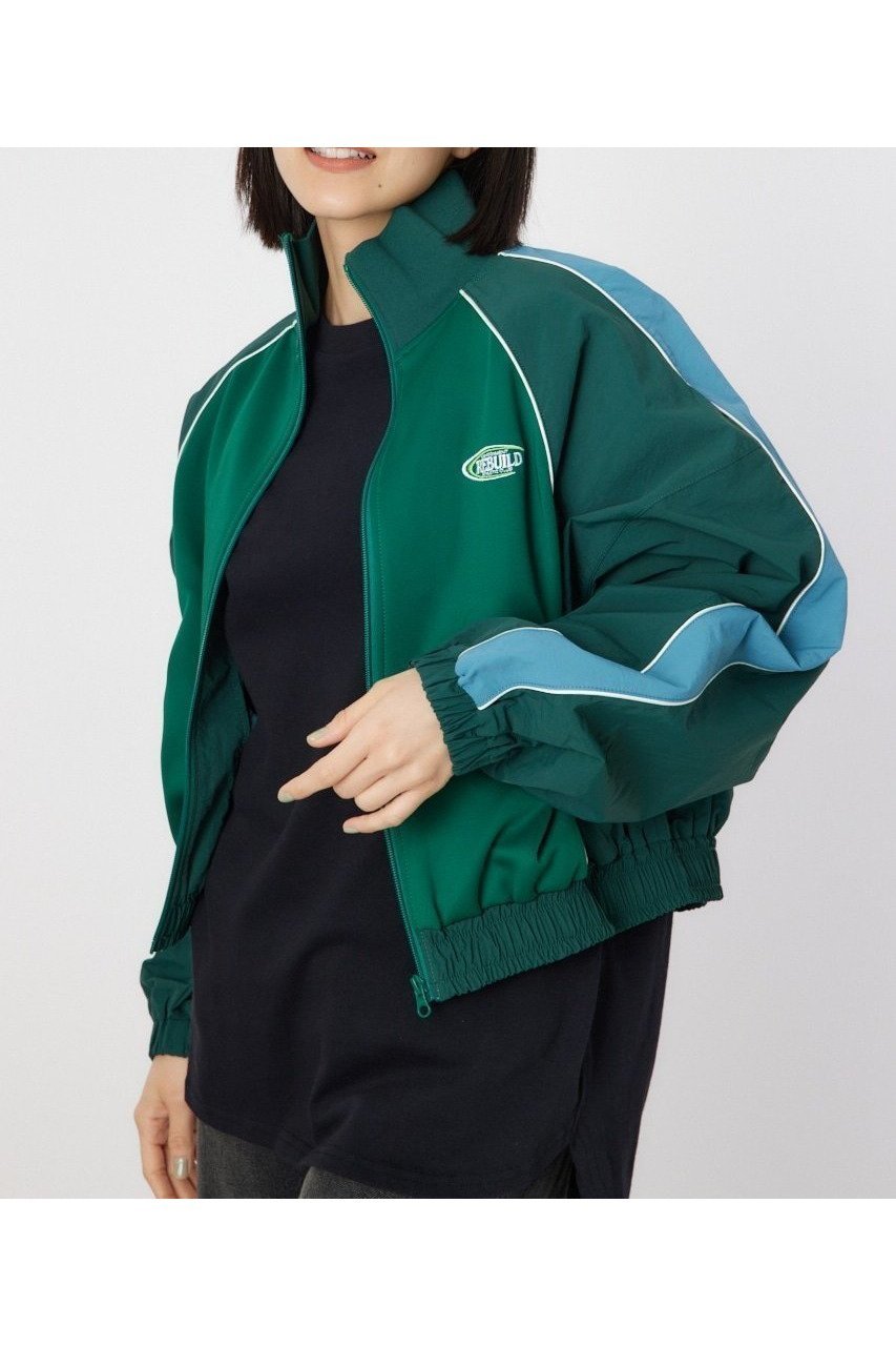 【ロデオクラウンズワイドボウル/RODEO CROWNS WIDE BOWL】のナイロン*ジャージトラックジャケット インテリア・キッズ・メンズ・レディースファッション・服の通販 founy(ファニー) 　ファッション　Fashion　レディースファッション　Fashion for Women　アウター　Coat / Outerwear Collection　レディースジャケット・軽アウター　Jackets　おすすめ　Recommended / Our Picks　ジャケット　Jacket, Outerwear　セットアップ　Set-Up, Coordinated Outfit　ドッキング　Docking, Mixed Material　ポケット　Pocket, Pocket Detail　リメイク　Remake, Reconstructed　柄GRN5|ID: prp329100004647881 ipo3291000000033554108