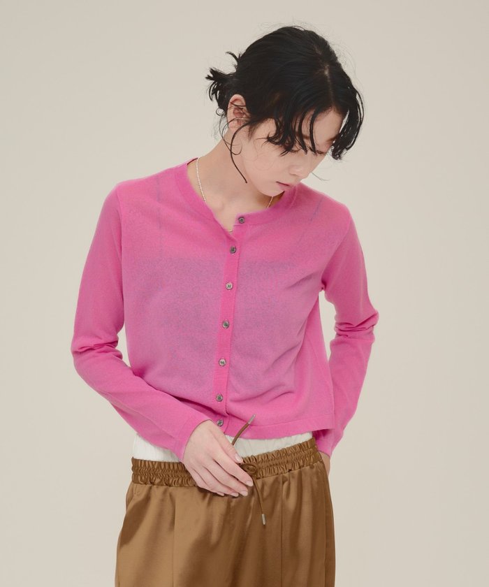 【ジーナシス/JEANASiS】の14G Sheer Short Cardigan インテリア・キッズ・メンズ・レディースファッション・服の通販 founy(ファニー) https://founy.com/ ファッション Fashion レディースファッション Fashion for Women トップス・カットソー Cut & Sew Tops カーディガン・羽織り Layered Style Cardigans おすすめ Recommended / Our Picks カラフル Colorful Design コンパクト Compact, Small Size シアー Sheer, See-Through エレガント 上品 Elegant 夏 Summer |ID: prp329100004647924 ipo3291000000033555046