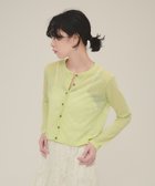 【ジーナシス/JEANASiS】の14G Sheer Short Cardigan ライトグリーン|ID: prp329100004647924 ipo3291000000033555050