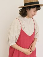 【サマンサモスモス/Samansa Mos2】のレース切替バンドカラーブラウス ベージュ|ID: prp329100004647935 ipo3291000000033555189