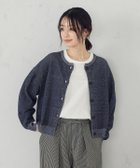 【コムサイズム/COMME CA ISM】のコットンリネンニットカーディガン ネイビー|ID: prp329100004647937 ipo3291000000033555190