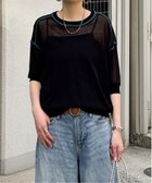 【エルビーシー/LBC】のシアー配色ステッチプルオーバー ブラック|ID: prp329100004647940 ipo3291000000033555222