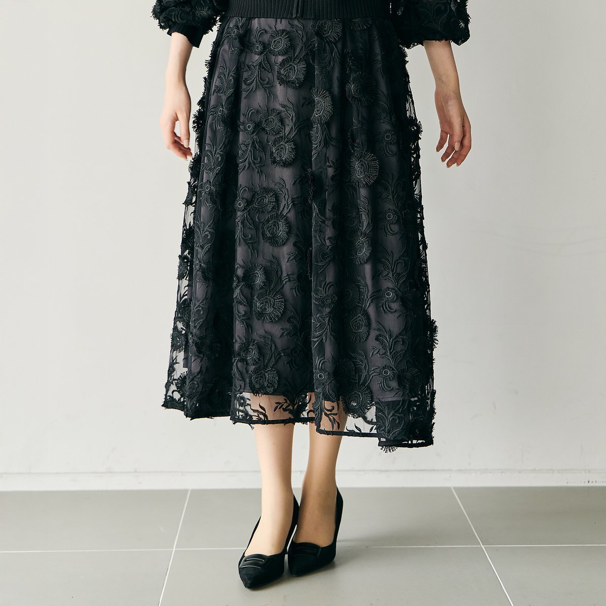 【ローズティアラ/Rose Tiara】のチュールレーススカート 人気、トレンドファッション・服の通販 founy(ファニー) 　ファッション　Fashion　レディースファッション　Fashion for Women　スカート　Skirts　スタンダード　Standard, Basic　スマート　Smart, Elegant　フェミニン　Feminine, Girly　プリント　Print, Printed Pattern　ポケット　Pocket, Pocket Detail　 other-1|ID: prp329100004647941 ipo3291000000033555225