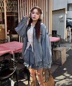 【ナイスクラップ/NICE CLAUP】の【WEB限定】セットアップ対応/ティアードミニスカート ブルー|ID: prp329100004647944 ipo3291000000033624470