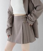 【ヘザー/Heather】のベルト付きサイドプリーツミニスカート 人気、トレンドファッション・服の通販 founy(ファニー) ファッション Fashion レディースファッション Fashion for Women スカート Skirts ミニスカート Mini Skirts ベルト&ウエストマーク Belts & Waist Accessories シンプル Simple, Minimal スウェット / スエット Sweatshirt, Sweatwear セットアップ Set-Up, Coordinated Outfit ミニスカート Mini Skirt, Short Skirt thumbnail ベージュチェック|ID: prp329100004647956 ipo3291000000033555384