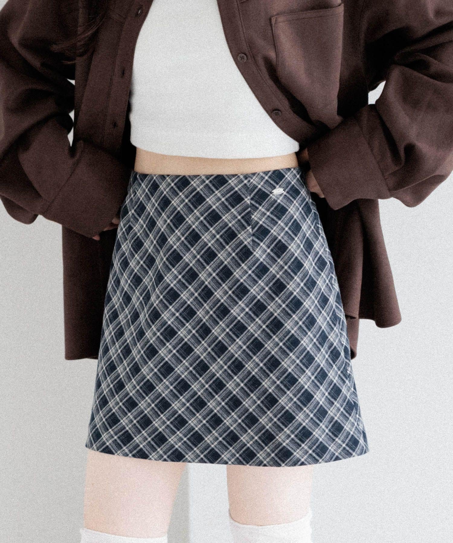 【ヘザー/Heather】のアソートチェックタイトミニスカート インテリア・キッズ・メンズ・レディースファッション・服の通販 founy(ファニー) 　ファッション　Fashion　レディースファッション　Fashion for Women　スカート　Skirts　ミニスカート　Mini Skirts　おすすめ　Recommended / Our Picks　コンパクト　Compact, Small Size　シンプル　Simple, Minimal　チェック　Check, Plaid, Tartan　台形　A-Line, Trapezoid Shape　A/W・秋冬　Autumn/Winter　ネイビー系|ID: prp329100004647967 ipo3291000000033555481