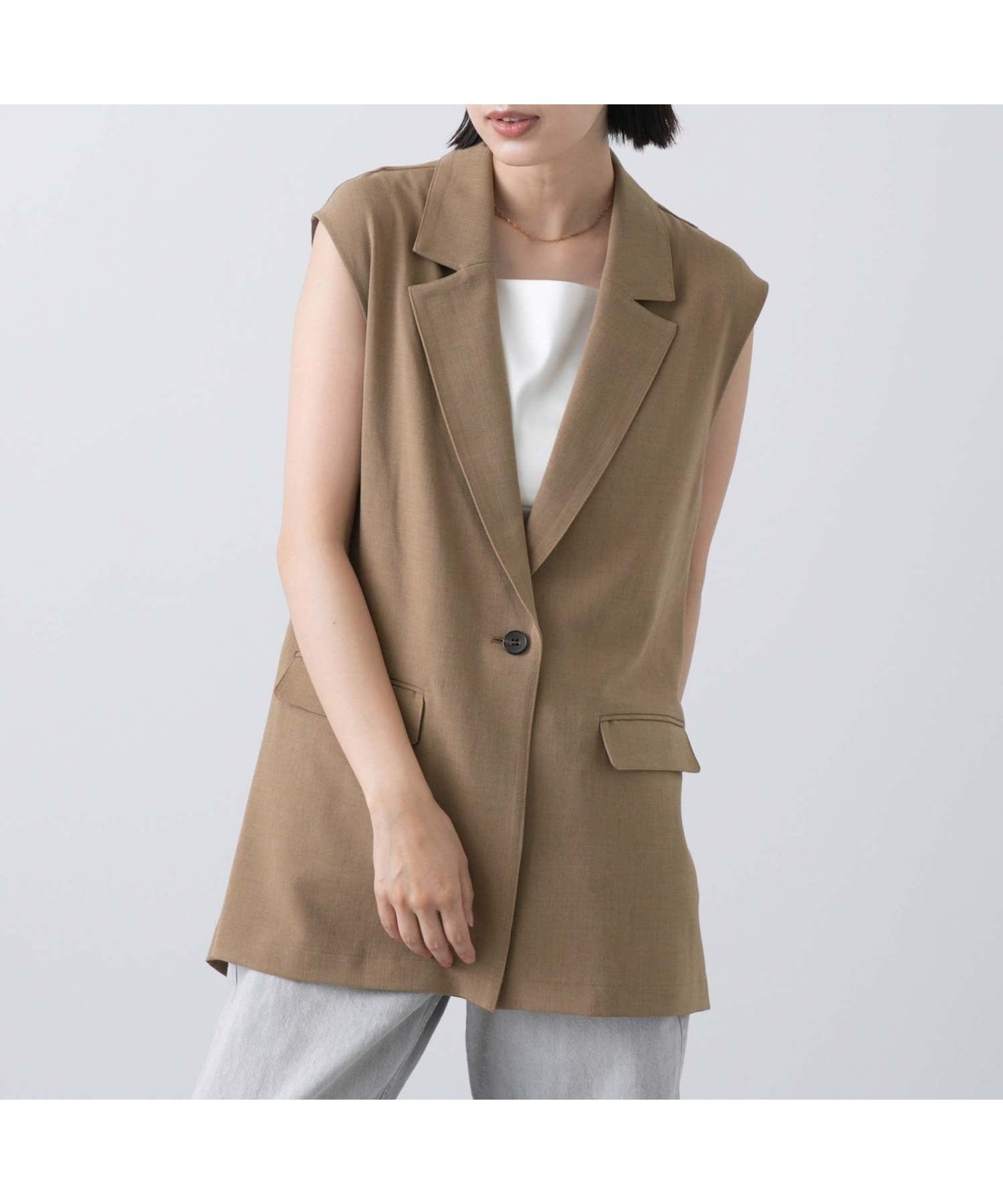 【グレディブリリアン/Gready Brilliant】のTRBCシャンベスト インテリア・キッズ・メンズ・レディースファッション・服の通販 founy(ファニー) 　ファッション　Fashion　レディースファッション　Fashion for Women　アウター　Coat / Outerwear Collection　トップス・カットソー　Cut & Sew Tops　ベスト&ジレ / 重ね着スタイル　Vests & Gilets　ベスト　Vest, Waistcoat　CAM|ID: prp329100004647982 ipo3291000000033555627