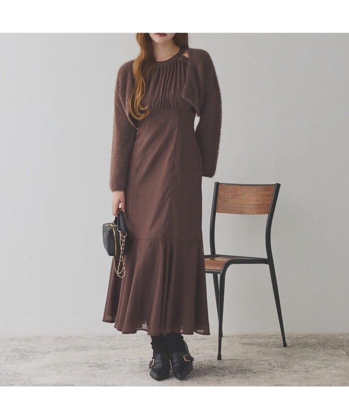 【ナイスクラップ/NICE CLAUP】の【ボレロセット】アメスリロングワンピース インテリア・キッズ・メンズ・レディースファッション・服の通販 founy(ファニー) https://founy.com/ ファッション Fashion レディースファッション Fashion for Women アウター Coat / Outerwear Collection ボレロ・ショート丈ジャケット / ドレス羽織りに Boleros & Short Jackets 2025年 2025 2025-2026秋冬・A/W Autumn/Winter 2025–26 AW25–26 おすすめ Recommended / Our Picks アメリカン American Style キャミ Camisole, Cami Top ショート Short, Short Length スリーブ Sleeve, Long Sleeve / Short Sleeve トレンド Trend, Trending Now フェミニン Feminine, Girly ボトム Bottoms, Lower Wear ボレロ Bolero, Short Cardigan ロング Long, Long-Length |ID: prp329100004647984 ipo3291000000033555636