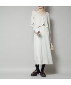 【ナノ ユニバース/nano universe】のニットキャミワンピース×クロップドVネックニット セット ライトベージュ1|ID:prp329100004647990