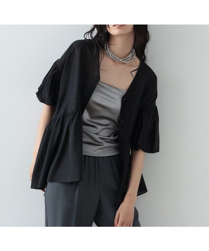 【インディヴィ/INDIVI】のシアーペプラムブラウス インテリア・キッズ・メンズ・レディースファッション・服の通販 founy(ファニー) https://founy.com/ ファッション Fashion レディースファッション Fashion for Women トップス・カットソー Cut & Sew Tops シャツ・ブラウス・オフィスカジュアル Elegant Blouses & Button-Ups おすすめ Recommended / Our Picks スリーブ Sleeve, Long Sleeve / Short Sleeve デニム Denim, Jeans Material バルーン Balloon, Balloon Silhouette ペプラム Peplum, Flared Hem ボトム Bottoms, Lower Wear 夏 Summer |ID: prp329100004647991 ipo3291000000033555717