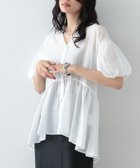 【インディヴィ/INDIVI】のシアーペプラムブラウス オフホワイト|ID: prp329100004647991 ipo3291000000033555719