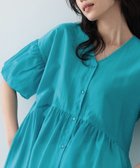 【インディヴィ/INDIVI】のシアーペプラムブラウス ブルーグリーン|ID: prp329100004647991 ipo3291000000033555721