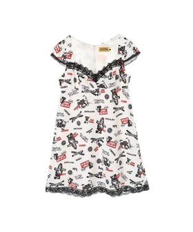 【ヒステリックグラマー/HYSTERIC GLAMOUR】のROCK HAPPENING柄 ワンピース 人気、トレンドファッション・服の通販 founy(ファニー) ファッション Fashion レディースファッション Fashion for Women ワンピース Dresses おすすめ Recommended / Our Picks キャップ Cap, Baseball Cap ギャザー Gathered, Ruffled スリーブ Sleeve, Long Sleeve / Short Sleeve フェミニン Feminine, Girly レース Lace, Lace Fabric |ID:prp329100004647992