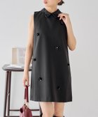 【パルグループ/PAL GROUP】の【Chico】ビジュー襟付きミニワンピース ブラック|ID: prp329100004647998 ipo3291000000033555773