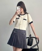 【マジェスティック レゴン/MAJESTIC LEGON】のバイカラーケーブルニットカーデ アイボリー|ID: prp329100004647999 ipo3291000000033555778