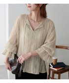 【ディスコート/Discoat】のシアーチェックスキッパーブラウス《WEB限定カラーあり》 人気、トレンドファッション・服の通販 founy(ファニー) ファッション Fashion レディースファッション Fashion for Women トップス・カットソー Cut & Sew Tops シャツ・ブラウス・オフィスカジュアル Elegant Blouses & Button-Ups シアー Sheer, See-Through シャーリング Shirring, Ruched スキッパー Skipper, Open Collar チェック Check, Plaid, Tartan バランス Balance, Style Balance エレガント 上品 Elegant thumbnail ベージュ|ID: prp329100004648010 ipo3291000000033555881